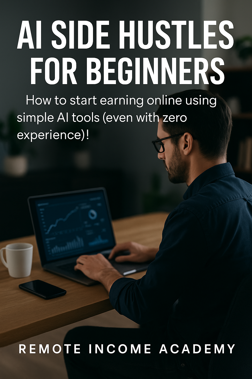 Book cover AI Side Hustles for Beginners to Make Money Online