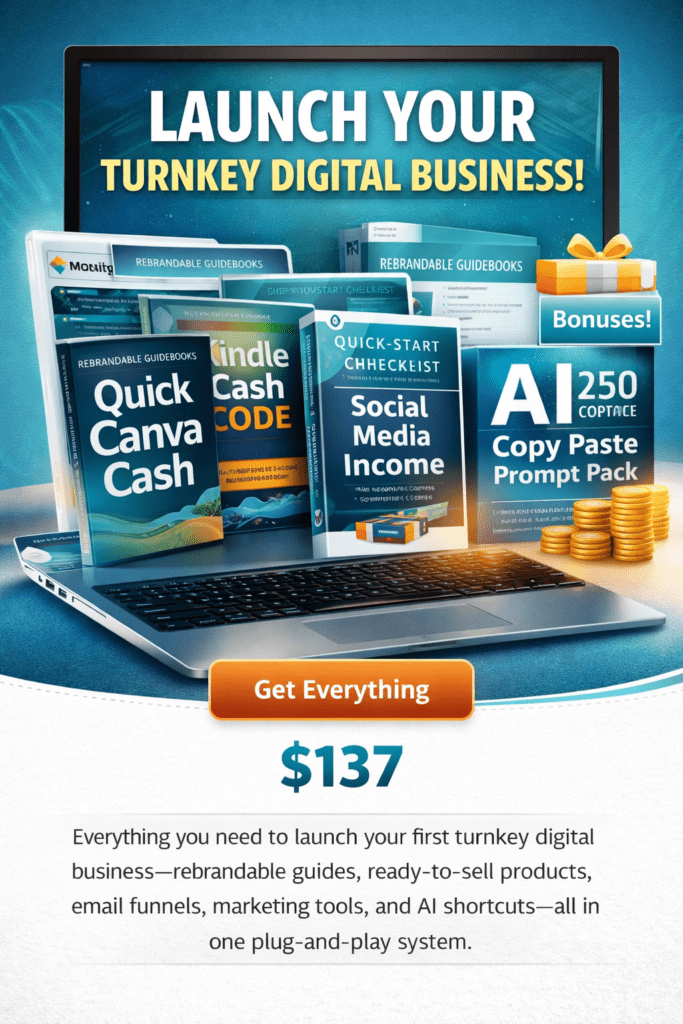 Launch your turnkey Online Business within days