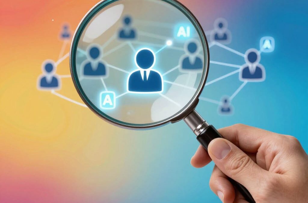 A magnifying glass depicting looking for the right business opportunity