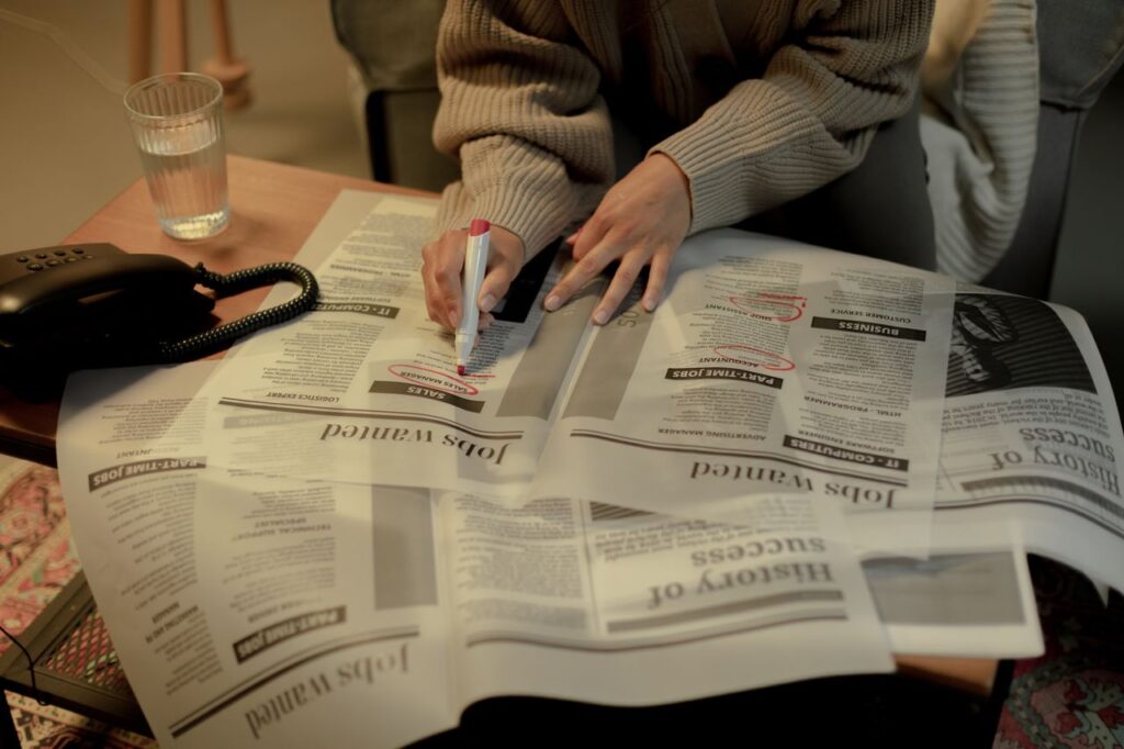 Help Your Child find a job Newspaper ads