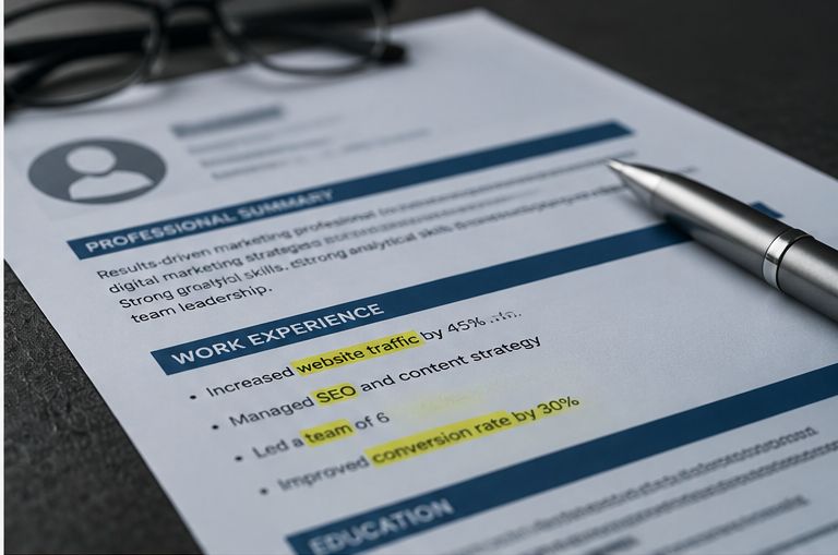 CV ready to apply for a job